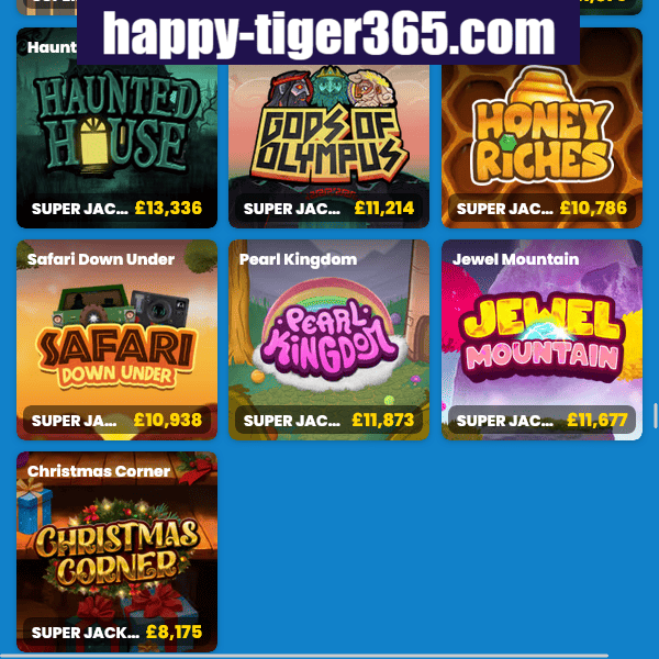 Happy Tiger Casino Slot Games Collection 6 - Auction Day, Dino Jackpot, Treasure Moles games